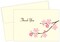 Great Papers! Thank You Note Card and Ivory Envelope, Blossom Branches, 4.75" x 3.375"(folded), 50 count